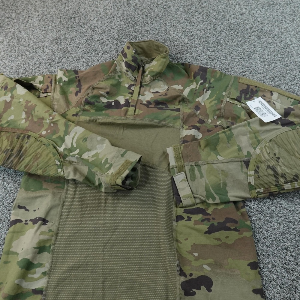 NEW Military Shirt Mens L Multicam‎ OCP Flame Resistant Advanced Combat 1/4 Zip